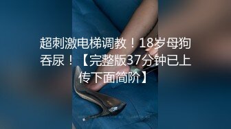 超刺激电梯调教！18岁母狗吞尿！【完整版37分钟已上传下面简阶】