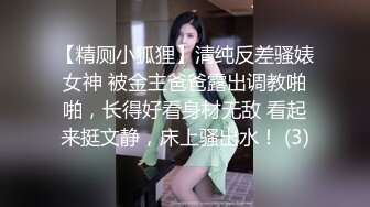 【精厕小狐狸】清纯反差骚婊女神 被金主爸爸露出调教啪啪，长得好看身材无敌 看起来挺文静，床上骚出水！ (3)